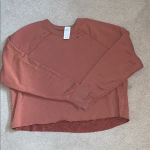 Aerie Cropped Sweatshirt w/ tags - pink